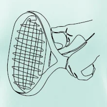 Tenisová raketa jedným ťahom Tenisová raketa jedným ťahom