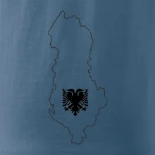 Albánsko obrys mapa