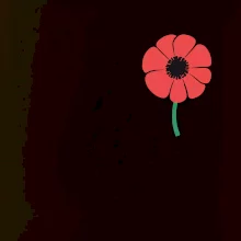 Vlčí mak ikonka na prsníku