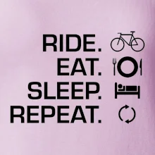 Ride Eat Sleep Repeat bicykel