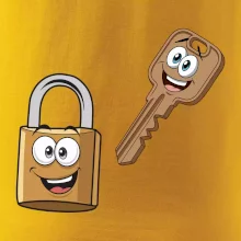 Parové tričká - Zámok a kľúč Parové tričká - Zámok a kľúč