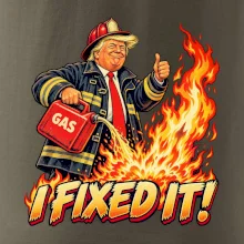 Donald Trump jako hasič I fixed it