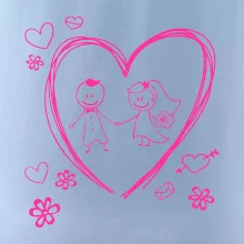 Svadba - kreslené srdce