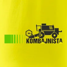 Kombajnista zelená a žltá