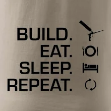 Build eat sleep repeat - montážna pena