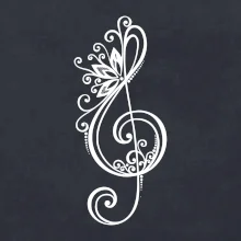 Husľový kľúč kvety