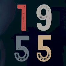 Vintage číslica 1955