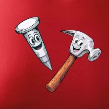 Parové tričko - Kladivo a klinec