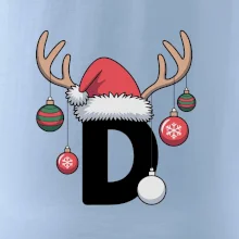 Vianočné rodinné tričká - písmeno a čiapka