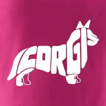 Corgi - nápis v tele Corgi - nápis v tele