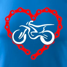 Moto srdce reťaz - enduro