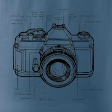 Nákres starý fotoaparát