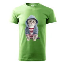 Mačka v pruhovanom triku