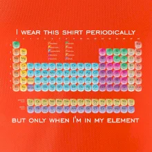 I wear this shirt periodically but only when I'm in my element
