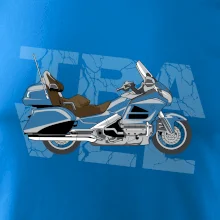 Cestovná motorka Amerika modrá