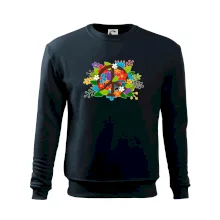 Peace symbol prerastený kvetinami