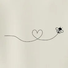 Dráha letu včely - srdce