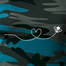 Dráha letu včely - srdce