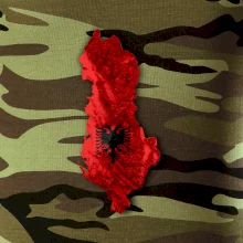 Mapa Albánsko reliéf hôr Mapa Albánsko reliéf hôr