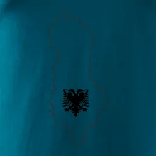 Albánsko obrys mapa