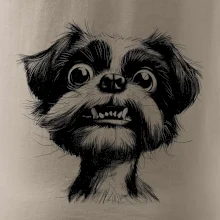 Čiernobiela karikatúra Ši-tzu