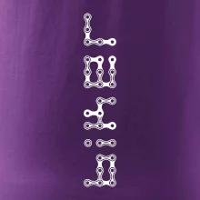 Biker nápis na výšku reťaz