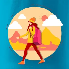 Farebný párový motív na hory