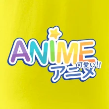 Anime nápis dúhový