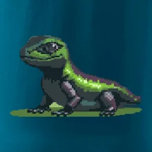 Leguán pixel