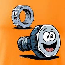 Parové tričko - Skrutka a matka Parové tričko - Skrutka a matka