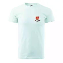 Folklór na prsníku tulipán