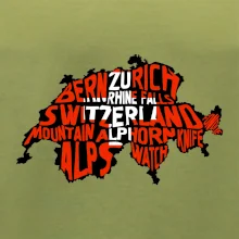 Mapy - názvy miest - Švajčiarsko