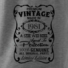 Vintage Etiketa - 1981