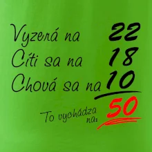 Vyzerá, cíti sa, chová sa - 50 rokov Vyzerá, cíti sa, chová sa - 50 rokov
