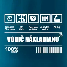 Čiarový kód - Vodič nákladiaku