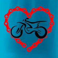 Moto srdce reťaz - enduro Moto srdce reťaz - enduro