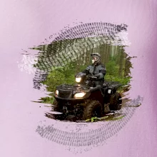 ATV štvorkolka v lese ATV štvorkolka v lese