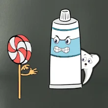 Lízátko pasta zuby