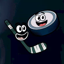 Parové tričko - Puk a hokejka