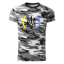 Ukrajina trojzubec s farbami Ukrajina trojzubec s farbami