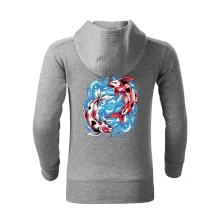 Yin & Yang Koi kapor - červený