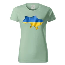 Ukrajina vlajka mapa