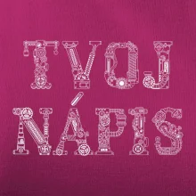 Steampunk vlastný nápis