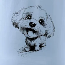 Čiernobiela karikatúra Bišónik