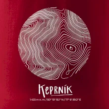 Keprník - vrstevnice v kruhu