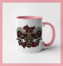 Hlava barana s ružami