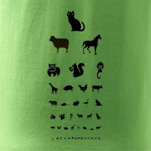 Očný test zvieratká Očný test zvieratká