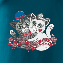 Mačky v objatí (Pecka design)