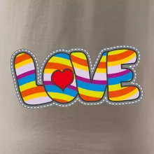 Love nápis dúhový