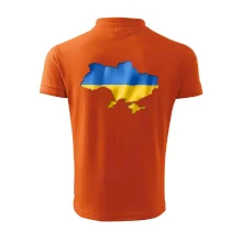 Ukrajina vlajka mapa